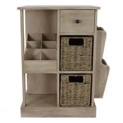 Nora Natural Wood Console Accent Table by Decor Therapy -Decor Therapy Sale sahara morning seagrass baskets decor therapy end side tables fr8752 c3 1000