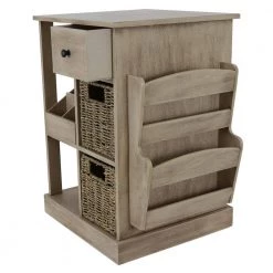 Nora Natural Wood Console Accent Table by Decor Therapy -Decor Therapy Sale sahara morning seagrass baskets decor therapy end side tables fr8752 fa 1000