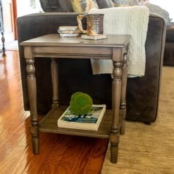 Simplify Oak End Table by Decor Therapy -Decor Therapy Sale sahara oak decor therapy end side tables fr8711 31 1000