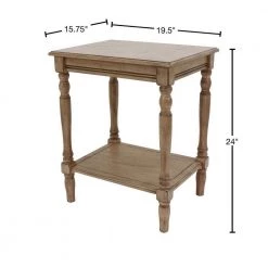 Simplify Oak End Table by Decor Therapy -Decor Therapy Sale sahara oak decor therapy end side tables fr8711 40 1000