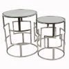 Adrian Silver Mirrored Nesting Tables by Decor Therapy