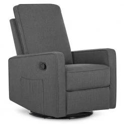 Skye Silent Night Glider Recliner/Swivel Glider/Easy assembly Recliner Chair by Evolur