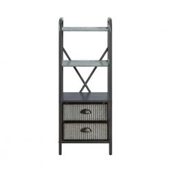 Intek 15 in. W x 13 in. D x 39 in. H Silver 2-Drawer Floor Cabinet by 4D Concepts 8 Intek 15 in. W x 13 in. D x 39 in. H Silver 2-Drawer Floor Cabinet by 4D Concepts -Decor Therapy Sale silver 4d concepts bookcases bookshelves 134025 4f 1000