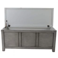 Lewis Smoke Grey Lift-Top Storage Bench by Decor Therapy 11 Lewis Smoke Grey Lift-Top Storage Bench by Decor Therapy -Decor Therapy Sale smoke grey decor therapy dining benches fr11034 4f 1000