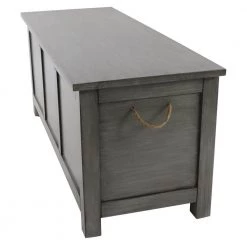 Lewis Smoke Grey Lift-Top Storage Bench by Decor Therapy 10 Lewis Smoke Grey Lift-Top Storage Bench by Decor Therapy -Decor Therapy Sale smoke grey decor therapy dining benches fr11034 c3 1000