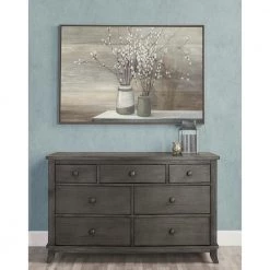 Signature Amsterdam Smokey Brush Grey 7 Drawers Double Dresser by Evolur -Decor Therapy Sale smokey brushed grey evolur kids dressers 912 sbg 31 1000
