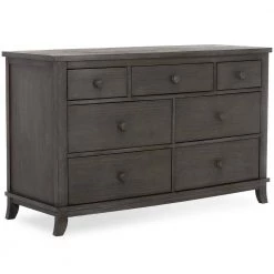 Signature Amsterdam Smokey Brush Grey 7 Drawers Double Dresser by Evolur -Decor Therapy Sale smokey brushed grey evolur kids dressers 912 sbg 77 1000