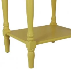 Simplify Soft Yellow End Table by Decor Therapy -Decor Therapy Sale soft yellow decor therapy end side tables fr11046 44 1000