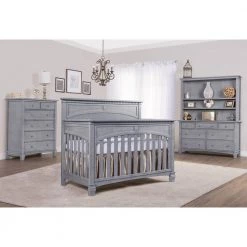 Santa Fe Storm Grey 5 in 1 Convertible Crib by Evolur 11 Santa Fe Storm Grey 5 in 1 Convertible Crib by Evolur -Decor Therapy Sale storm grey evolur cribs 831 sgy 4f 1000