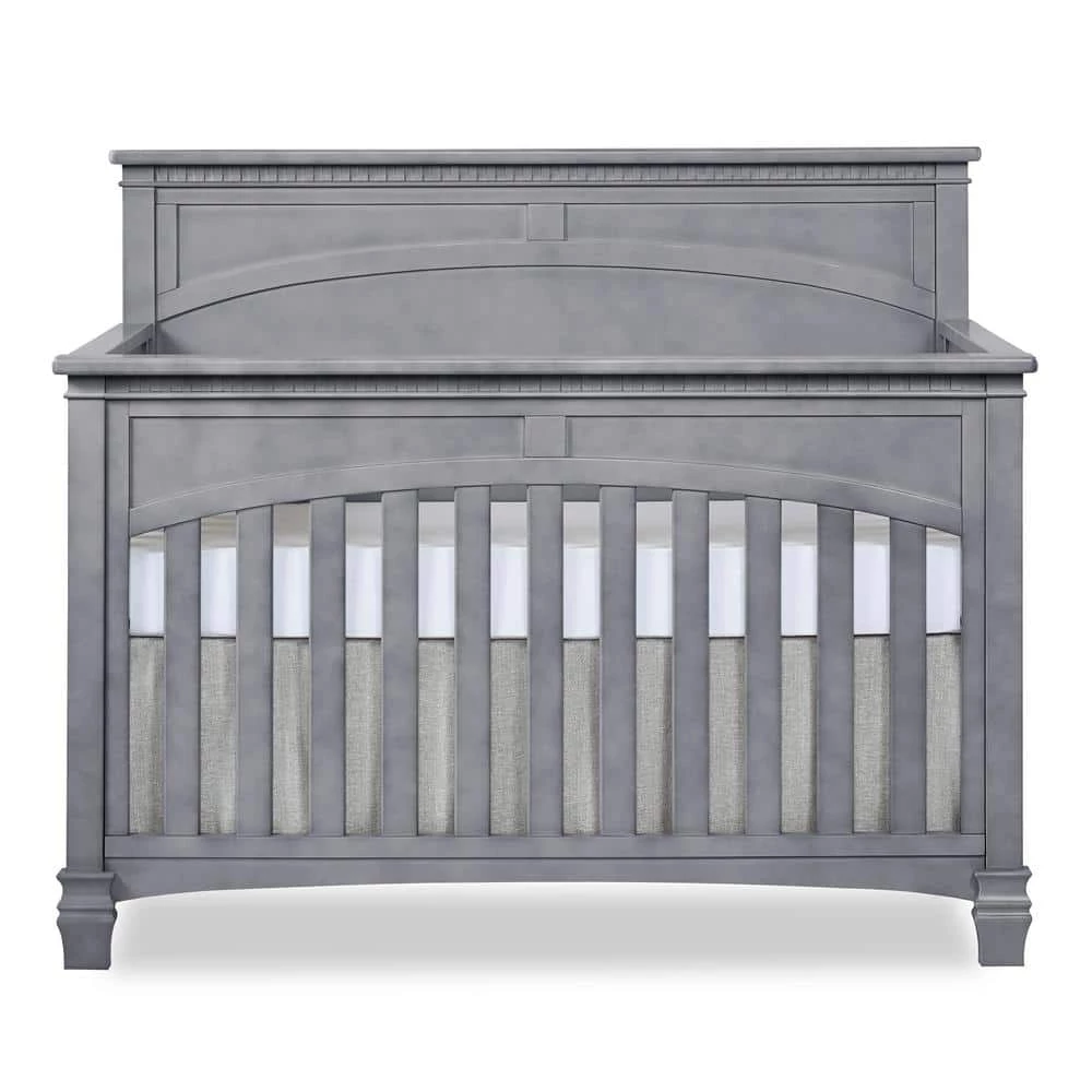 Santa Fe Storm Grey 5 in 1 Convertible Crib by Evolur 1 Santa Fe Storm Grey 5 in 1 Convertible Crib by Evolur