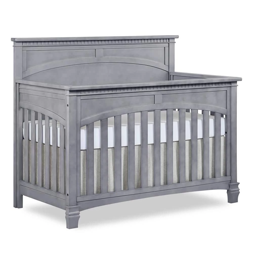 Santa Fe Storm Grey 5 in 1 Convertible Crib by Evolur 2 Santa Fe Storm Grey 5 in 1 Convertible Crib by Evolur - Image 2