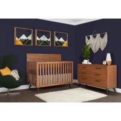 Stilnovo Mid Century Sugar Cane 4-in-1 Convertible Crib by Evolur -Decor Therapy Sale sugar cane evolur cribs 927 sc 1f 1000