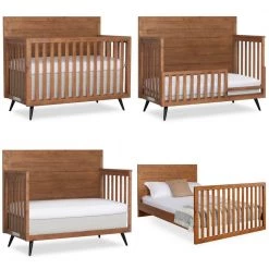 Stilnovo Mid Century Sugar Cane 4-in-1 Convertible Crib by Evolur -Decor Therapy Sale sugar cane evolur cribs 927 sc c3 1000