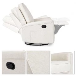 Beau Sweet Cream Glider Recliner/Swivel Glider/Easy assembly Recliner Chair by Evolur 8 Beau Sweet Cream Glider Recliner/Swivel Glider/Easy assembly Recliner Chair by Evolur -Decor Therapy Sale sweet cream evolur rockers gliders ottomans 6116 swc 1f 1000