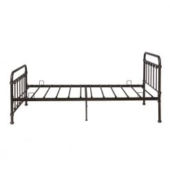Amelia Textured Bronze Twin Metal Platform Bed by 4D Concepts -Decor Therapy Sale textured bronze 4d concepts platform beds 143443 1f 1000