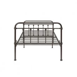 Amelia Textured Bronze Twin Metal Platform Bed by 4D Concepts -Decor Therapy Sale textured bronze 4d concepts platform beds 143443 44 1000