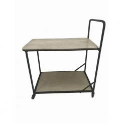 Dominic Vanilla Bean Bar Cart with Shelves and Wheels by Decor Therapy 15 Dominic Vanilla Bean Bar Cart with Shelves and Wheels by Decor Therapy -Decor Therapy Sale vanilla bean decor therapy bar carts fr11429 31 1000