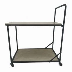 Dominic Vanilla Bean Bar Cart with Shelves and Wheels by Decor Therapy 13 Dominic Vanilla Bean Bar Cart with Shelves and Wheels by Decor Therapy -Decor Therapy Sale vanilla bean decor therapy bar carts fr11429 4f 1000