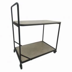 Dominic Vanilla Bean Bar Cart with Shelves and Wheels by Decor Therapy 12 Dominic Vanilla Bean Bar Cart with Shelves and Wheels by Decor Therapy -Decor Therapy Sale vanilla bean decor therapy bar carts fr11429 c3 1000