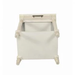 18 in. Anthony Vanilla Bean Square Wood Side Table with Drawer and Shelf by Decor Therapy -Decor Therapy Sale vanilla bean decor therapy end side tables fr11432 1d 1000