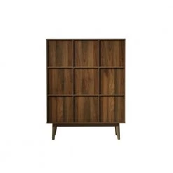 Montery Midcentury 44.8 in. Walnut Wood 6-Shelf BookCase by 4D Concepts -Decor Therapy Sale walnut 4d concepts bookcases bookshelves 10103 4f 1000