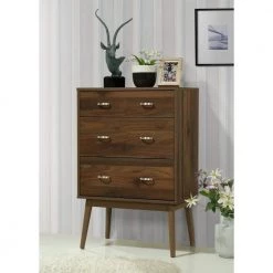 Montage Mid-Century 3-Drawer Walnut Chest of Drawers by 4D Concepts -Decor Therapy Sale walnut 4d concepts chest of drawers 151003 31 1000