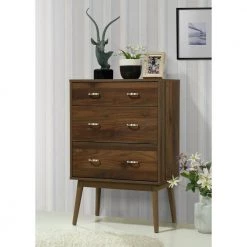 Montage Mid-Century 3-Drawer Walnut Chest of Drawers by 4D Concepts -Decor Therapy Sale walnut 4d concepts chest of drawers 151003 c3 1000