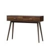 41 in. Rectangular Walnut 2 Drawer Wood Writing Desk by 4D Concepts