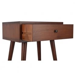Mid Century Walnut 1-Drawer End Table by Decor Therapy -Decor Therapy Sale walnut decor therapy end side tables fr6322 44 1000