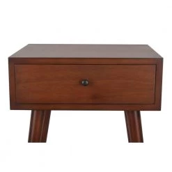 Mid Century Walnut 1-Drawer End Table by Decor Therapy -Decor Therapy Sale walnut decor therapy end side tables fr6322 4f 1000
