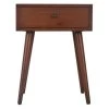 Mid Century Walnut 1-Drawer End Table by Decor Therapy
