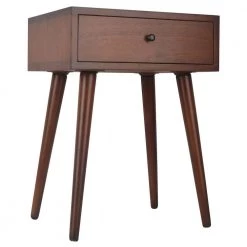 Mid Century Walnut 1-Drawer End Table by Decor Therapy -Decor Therapy Sale walnut decor therapy end side tables fr6322 c3 1000