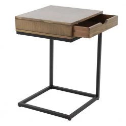 Porter Walnut C-Shaped Table with Drawer by Decor Therapy 11 Porter Walnut C-Shaped Table with Drawer by Decor Therapy -Decor Therapy Sale walnut decor therapy end side tables fr8851 1f 1000