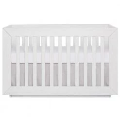 Maddox Modern Weathered White Convertible Crib by Evolur