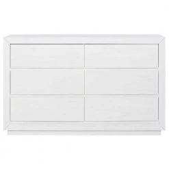 Maddox Weathered White Dresser (6-Drawer) by Evolur