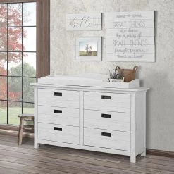Waverly 6-Drawer Weathered White Dresser by Evolur 6 Waverly 6-Drawer Weathered White Dresser by Evolur -Decor Therapy Sale weathered white evolur kids dressers 892 ww 77 1000