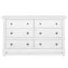 Signature Cape May 6-Drawer Weathered White Dresser Product Dimensions 54x18x33 by Evolur