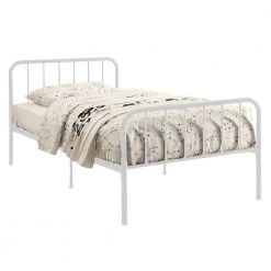 Etiwanda Twin White Bed Frame by 4D Concepts -Decor Therapy Sale white 4d concepts kids beds 10073 4f 1000