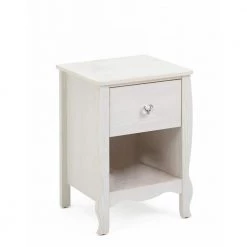 Haven 15.6 in. W x 17.5 in. D x 24 in. H White Nightstand by 4D Concepts