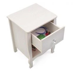 Haven 15.6 in. W x 17.5 in. D x 24 in. H White Nightstand by 4D Concepts 7 Haven 15.6 in. W x 17.5 in. D x 24 in. H White Nightstand by 4D Concepts -Decor Therapy Sale white 4d concepts nightstands 10011 77 1000