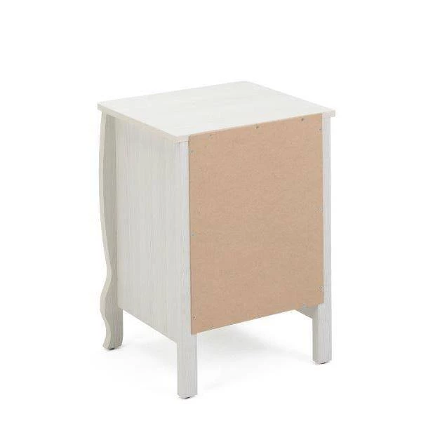 Haven 15.6 in. W x 17.5 in. D x 24 in. H White Nightstand by 4D Concepts 4 Haven 15.6 in. W x 17.5 in. D x 24 in. H White Nightstand by 4D Concepts - Image 4