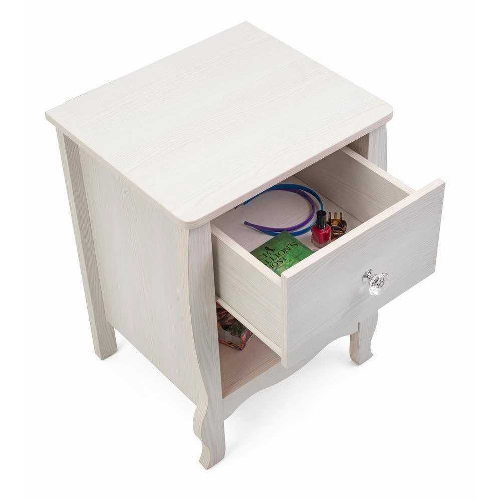 Haven 15.6 in. W x 17.5 in. D x 24 in. H White Nightstand by 4D Concepts 2 Haven 15.6 in. W x 17.5 in. D x 24 in. H White Nightstand by 4D Concepts - Image 2
