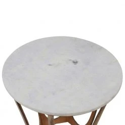 Luvino Marble and Gold Side Table by Decor Therapy 10 Luvino Marble and Gold Side Table by Decor Therapy -Decor Therapy Sale white and gold decor therapy end side tables fr8744 4f 1000
