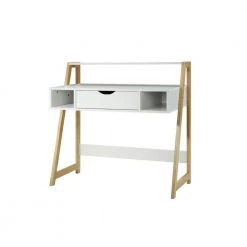 37.2 in. Rectangular White and Natural Wood 1 Drawer Writing Desks with Storage by 4D Concepts 14 37.2 in. Rectangular White and Natural Wood 1 Drawer Writing Desks with Storage by 4D Concepts -Decor Therapy Sale white and natural wood 4d concepts writing desks 10204 44 1000