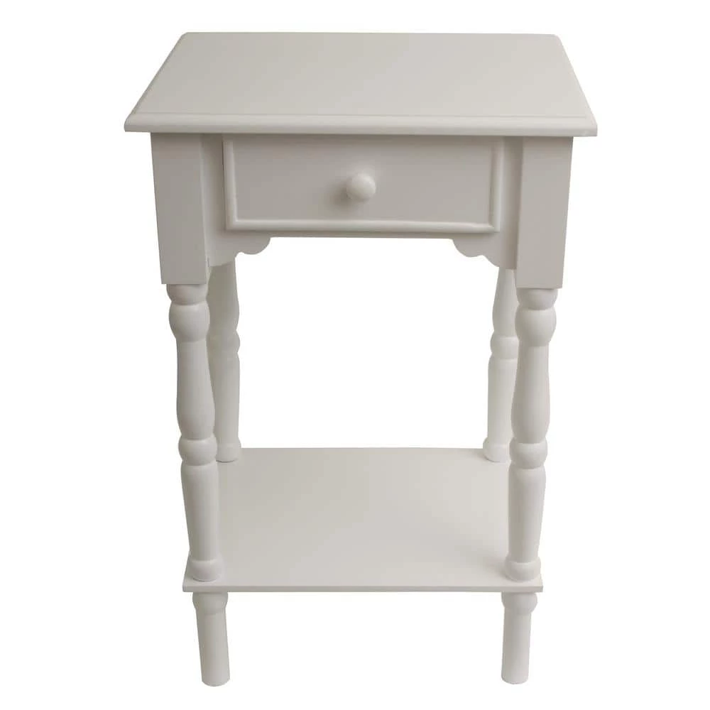 Accent White End Table by Decor Therapy 5 Accent White End Table by Decor Therapy - Image 5