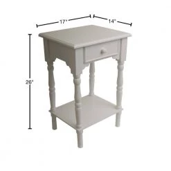 Accent White End Table by Decor Therapy 7 Accent White End Table by Decor Therapy -Decor Therapy Sale white decor therapy end side tables fr1787 40 1000