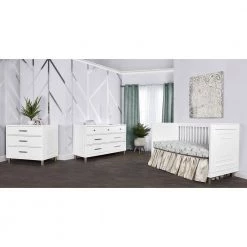 Loft Art Deco White Crib by Evolur -Decor Therapy Sale white evolur cribs 874 w 31 1000