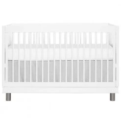 Loft Art Deco White Crib by Evolur