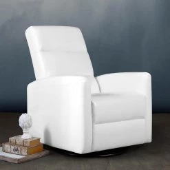 Reevo Glider/Swivel Glider/Easy assembly Glider Chair by Evolur -Decor Therapy Sale white evolur rockers gliders ottomans 6111 wht 31 1000