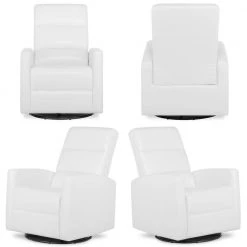 Reevo Glider/Swivel Glider/Easy assembly Glider Chair by Evolur -Decor Therapy Sale white evolur rockers gliders ottomans 6111 wht fa 1000
